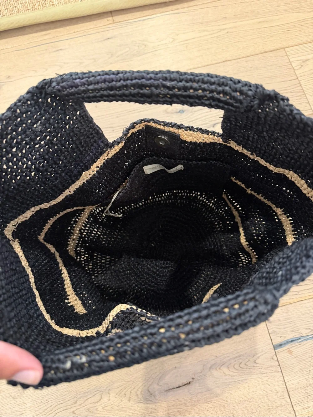 Mar y sol - Black & Natural Camden Tote